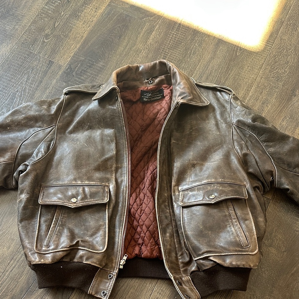Brown Leather Jacket - image 1